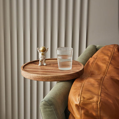 Taavita Clip-On-Tablett Aus Massivholz – Elegante Lösung Für Getränke Und Snacks 0