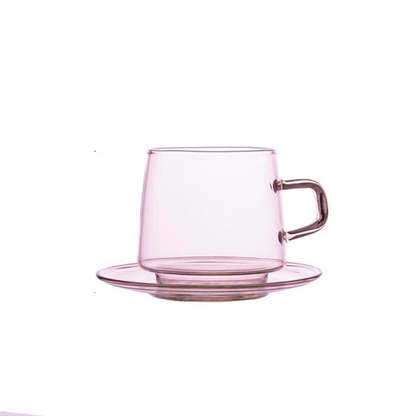 Teetasse Aus Farbigem Glas Mit Untertasse – Stilvolles Trinkerlebnis Für Teeliebhaber 7
