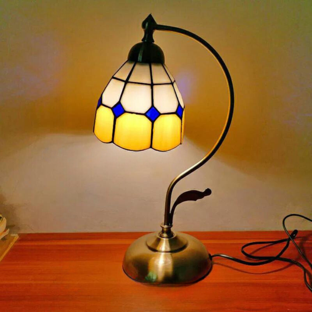 Tiffany Schwanenhals-Tischlampe – Zeitlose Eleganz für Ihr Zuhause 0