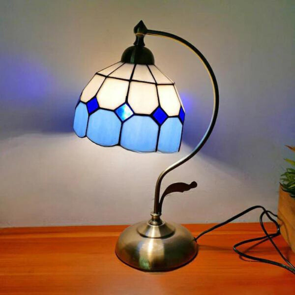 Tiffany Schwanenhals-Tischlampe – Zeitlose Eleganz für Ihr Zuhause 12