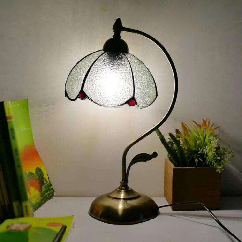 Tiffany Schwanenhals-Tischlampe – Zeitlose Eleganz für Ihr Zuhause 13