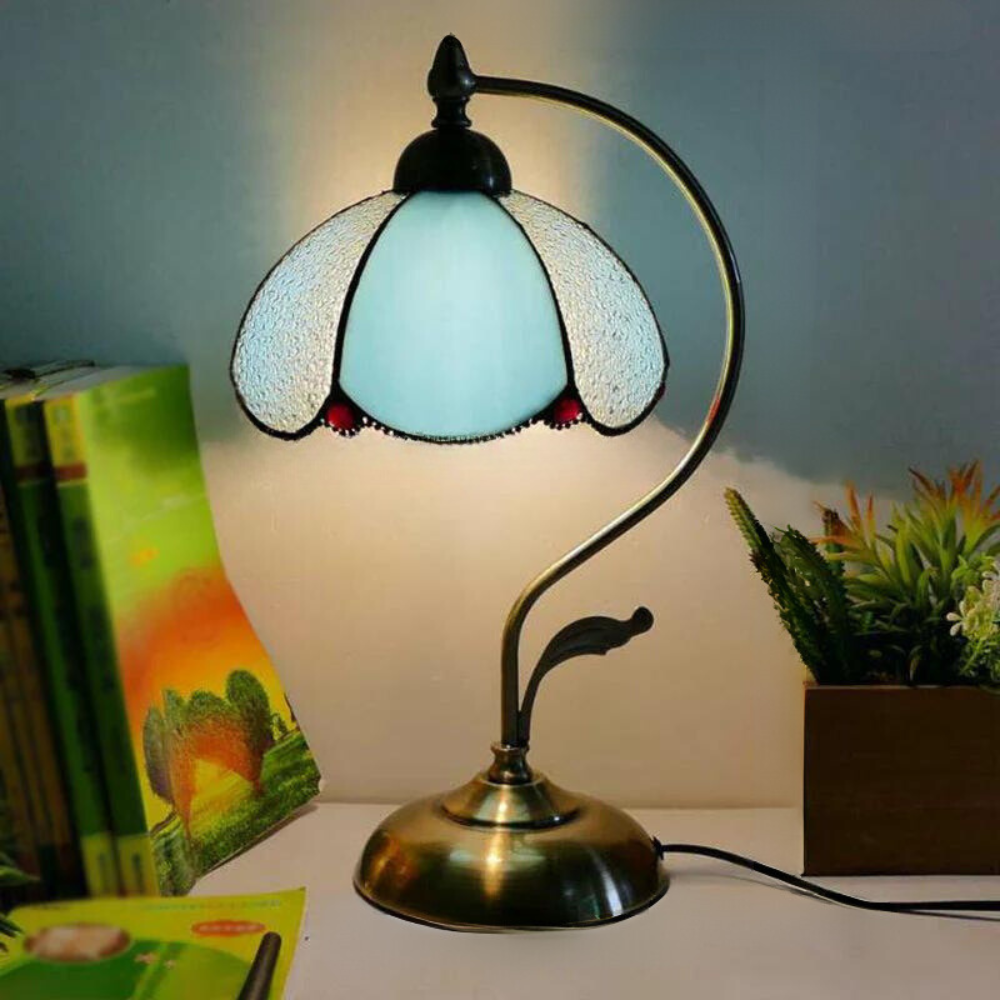 Tiffany Schwanenhals-Tischlampe – Zeitlose Eleganz für Ihr Zuhause 37