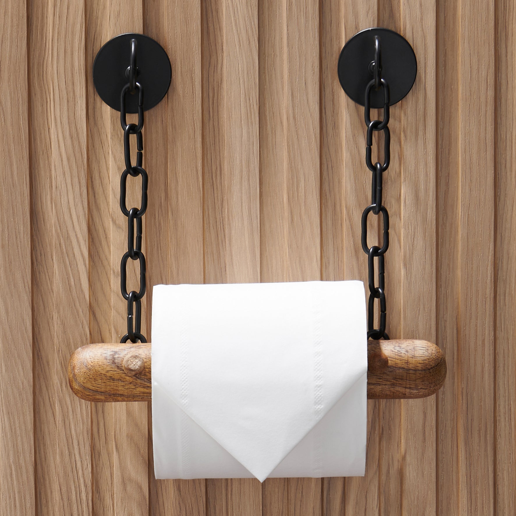 Toilettenpapierhalter Aus Holz Mit Ketten – Stilvolle Lösung Für Ihr Badezimmer 0