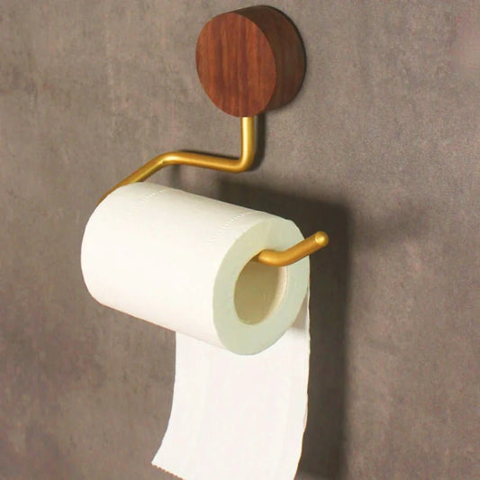 **Toilettenpapierhalter Metall Holz – Stilvolle Funktionalität für Ihr Badezimmer** 0