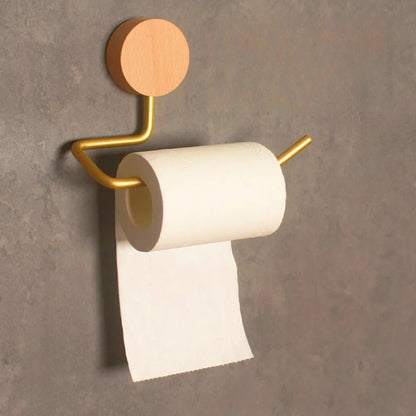 **Toilettenpapierhalter Metall Holz – Stilvolle Funktionalität für Ihr Badezimmer** 1