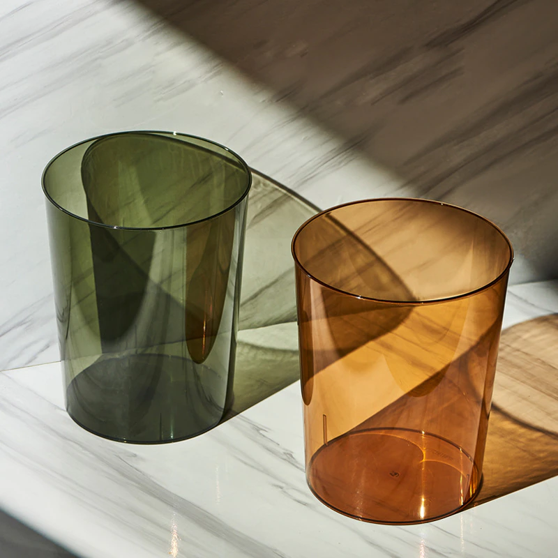 Transparenter Mülleimer Aus Acryl – Elegantes Design Für Ordnung 1
