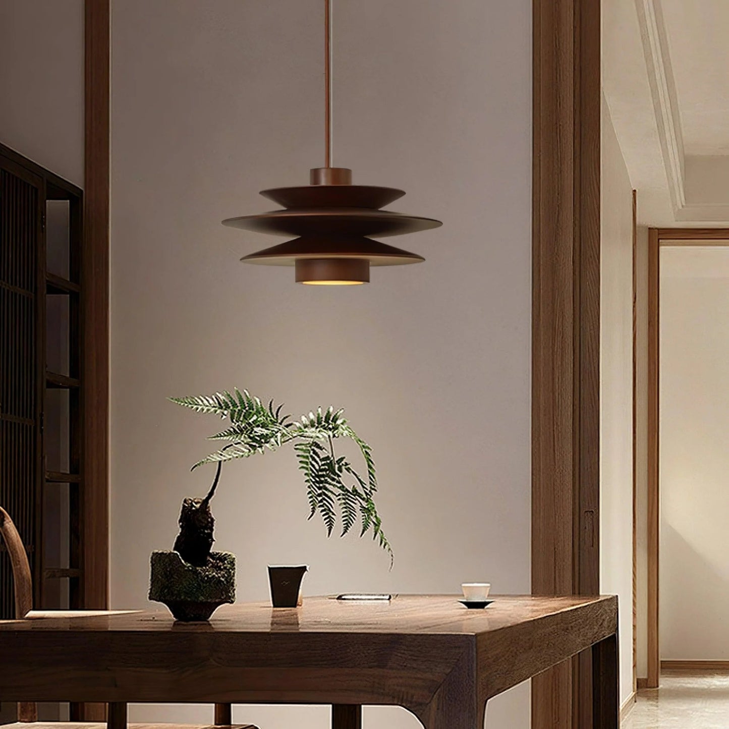 Trendige Mehrschichtige Holzpendelleuchte – Gemütliches Licht Für Ihr Zuhause 5