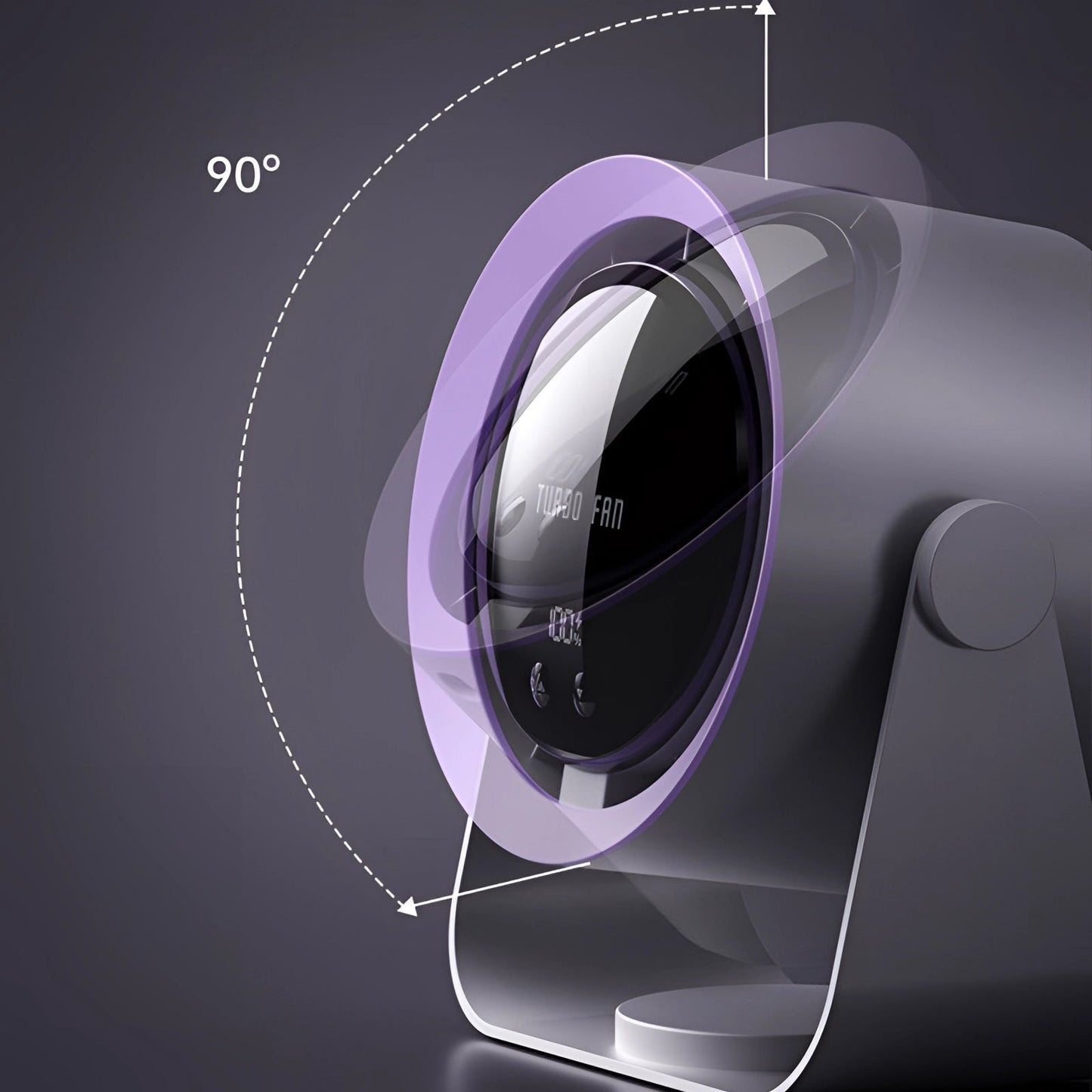 Turbo Tischventilator Flügellos – Leiser Akku-Betrieb Für Optimale Kühlung 3