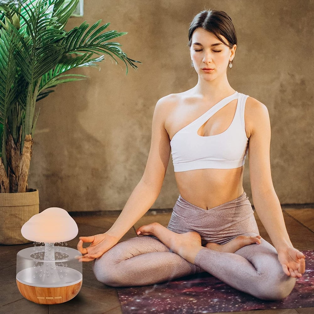 **Ultraschall Aroma Diffuser mit LED-Licht** – Beruhigender Regen-Effekt für Entspannung 3