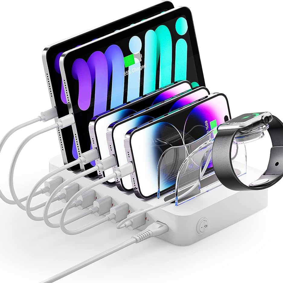 Unitek 6 Ports USB-Ladestation – Effizientes Laden für Mehrere Geräte 0