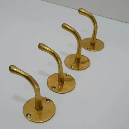 Unlackierte Messing Garderobenhaken Set – Elegante Aufbewahrung für Ihr Zuhause 5