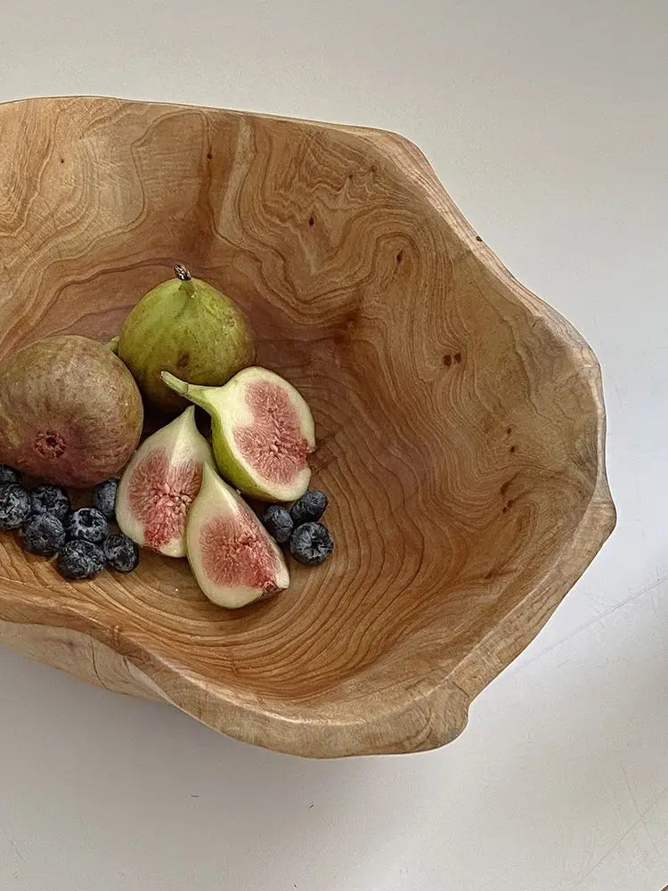 Unregelmäßige Obstschale Aus Naturholz – Stilvolle Präsentation Für Frisches Obst 7