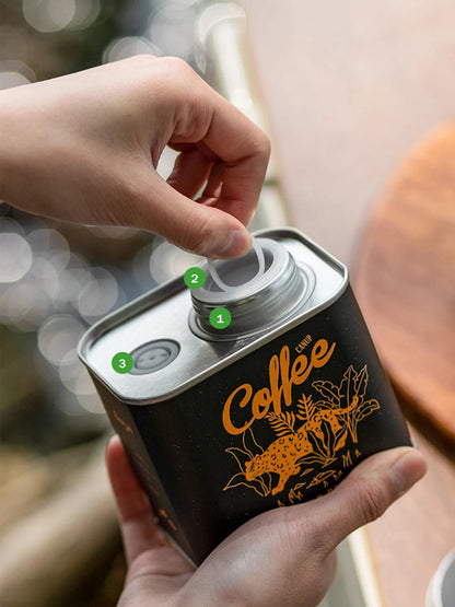Versiegelte Blechdose Für Kaffeebohnen – Frische Und Geschmack Für Unterwegs 5