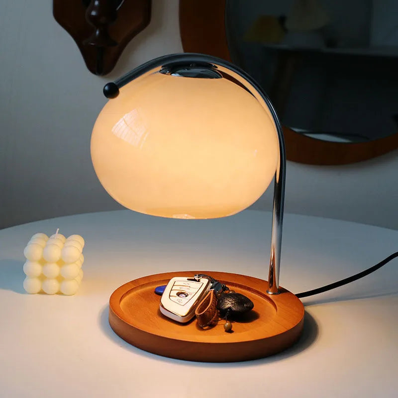 **Vintage Glas-Kerzenwärmer-Tischlampe – Elegante Atmosphäre für Ihr Zuhause** 1
