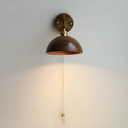 Vintage Wandleuchte Holzschirm – Warmes Licht für Gemütliche Räume 0
