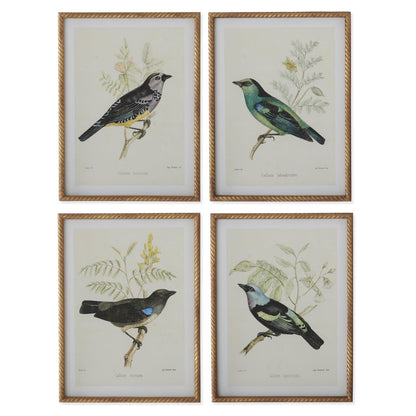 Vogelbild Mit Gedrehtem Rahmen – Elegante Wanddekoration Für Stilvolle Akzente 1