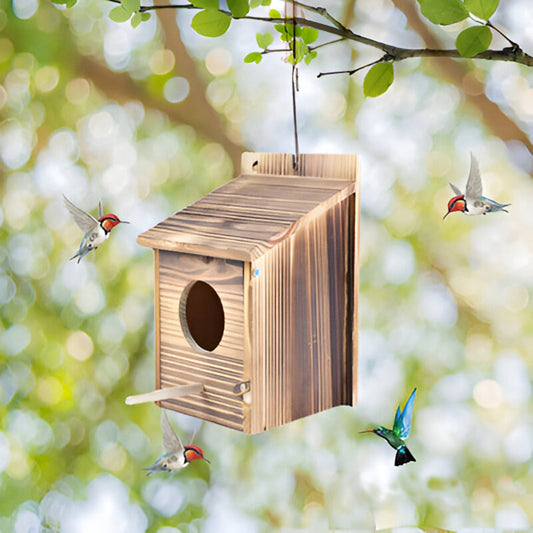 Vogelhaus Wetterfest Aus Holz – Perfekte Brutstätte Für Ihren Garten 0