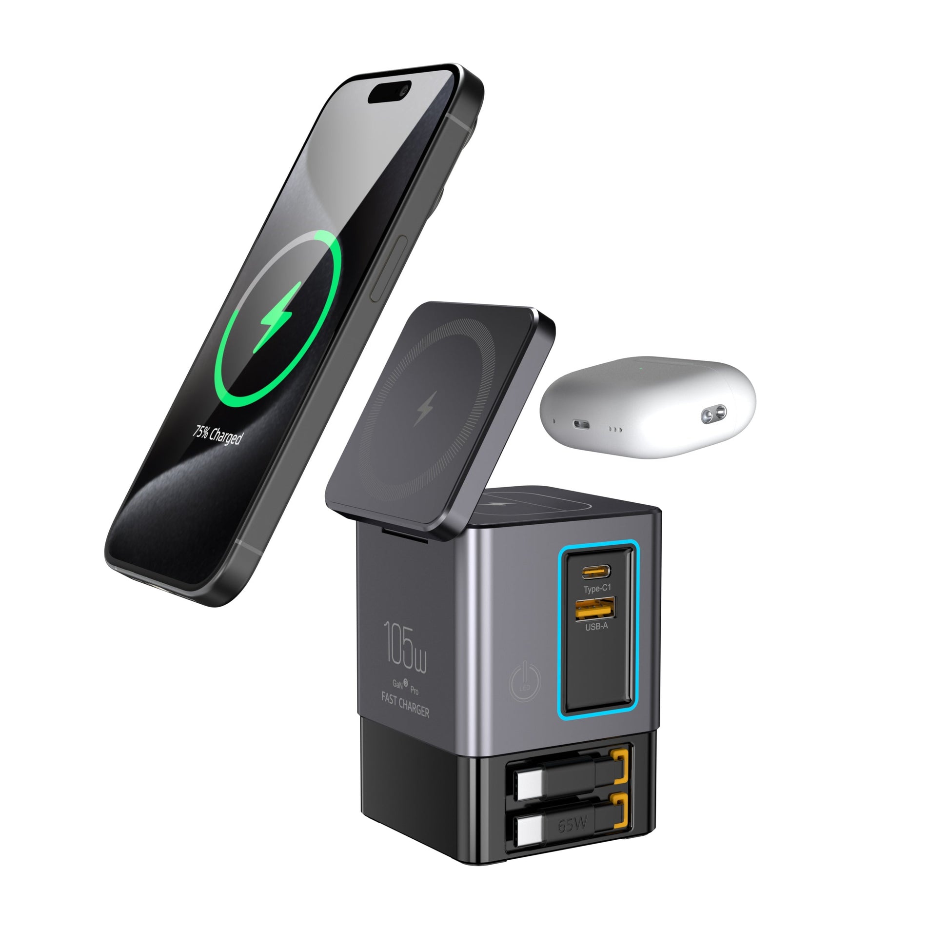 VoltWay Smart Ladegerät 105W – Vielseitiges Laden Für Alle Geräte 2