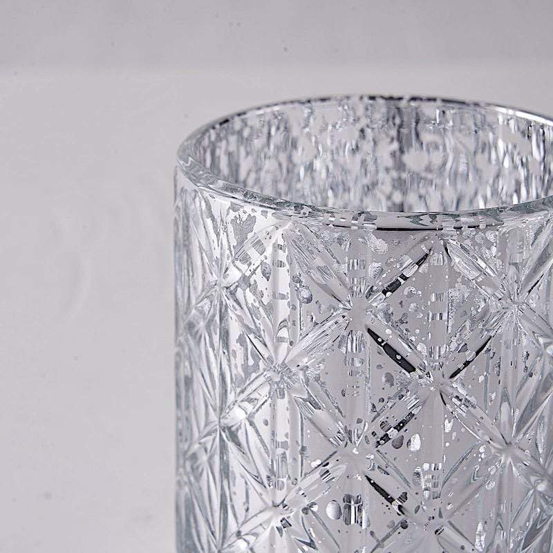 Votivkerzenhalter Aus Quecksilberglas – Geometrisches Design Für Elegante Akzente 7