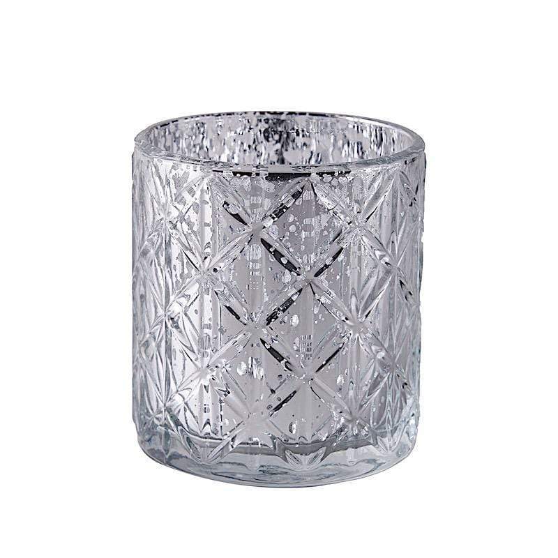 Votivkerzenhalter Aus Quecksilberglas – Geometrisches Design Für Elegante Akzente 8