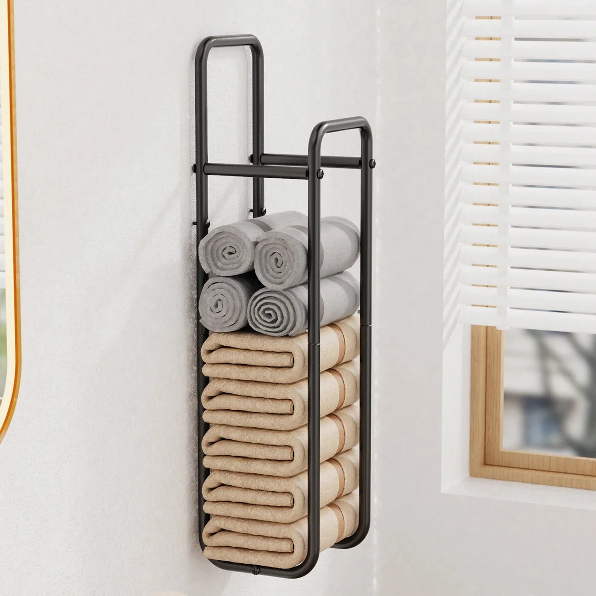 Wandmontierter Handtuchhalter Aus Schmiedeeisen – Elegante Lösung Für Ihr Bad 4