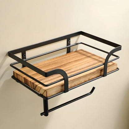 Wandregal Holz Mit Papierhalter – Elegante Lösung Für Ihr Badezimmer 7