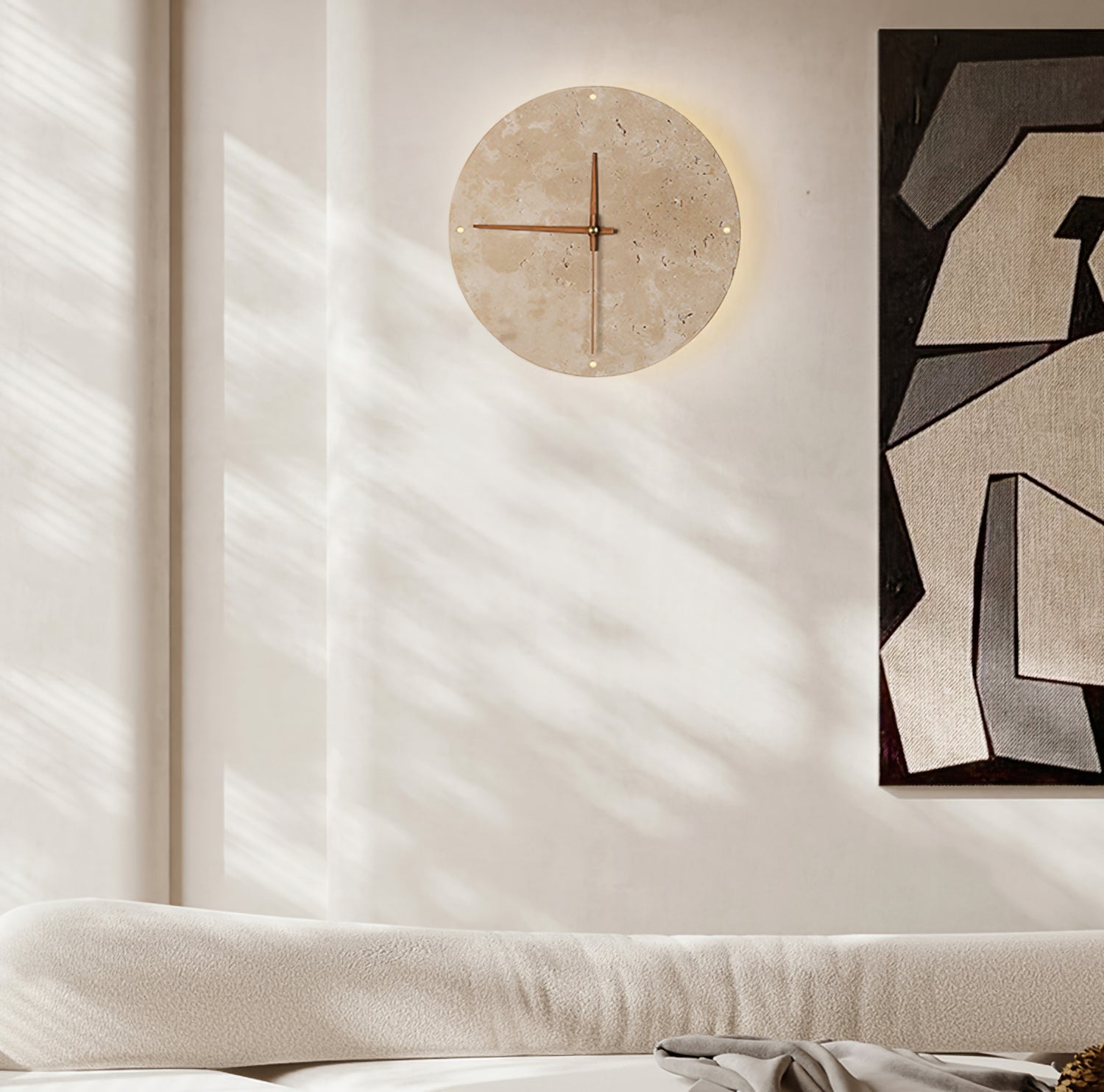 Wanduhr Travertin Lampe – Stilvolle Beleuchtung Für Ihr Zuhause 2