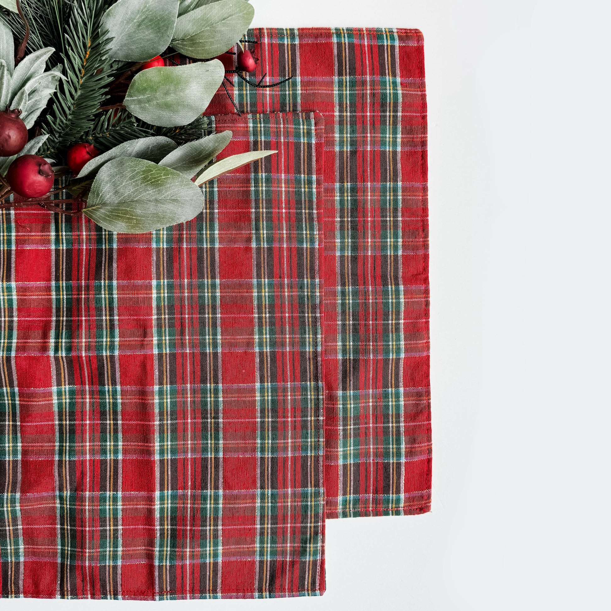 Weihnachtliches Stofftischset Set – Festliche Stimmung Für Ihre Feiertagsmahlzeiten 5