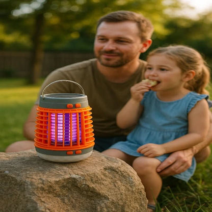 Zapperlaterne 2-in-1 Solar-Insektenvernichter – Effektive Mückenabwehr Für Ihre Sommerabende 1