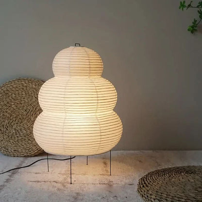 Zenora Tischlampe Reispapier Wabi-Sabi – Sanftes Licht Für Entspannte Momente 3