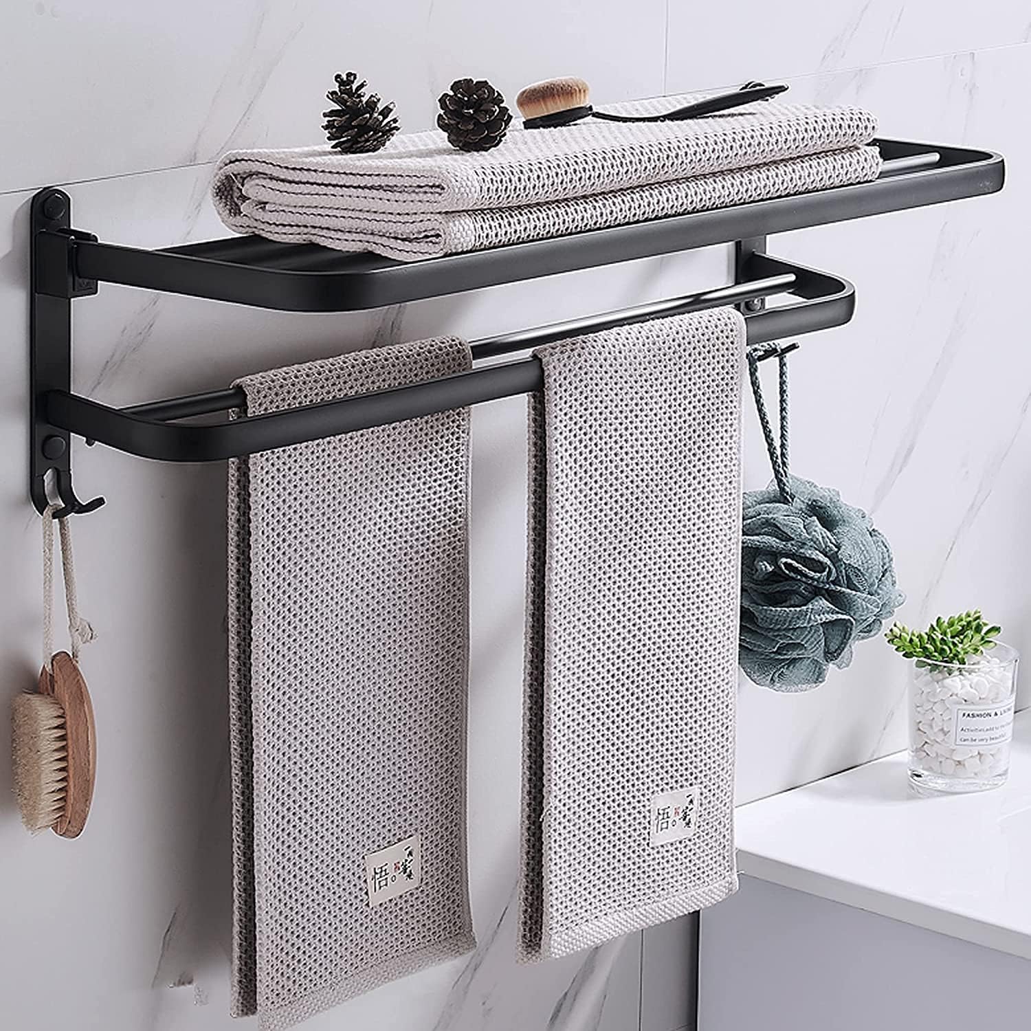Zusammenklappbarer Handtuchhalter Wandmontage – Elegante Lösung Für Ihr Badezimmer 1