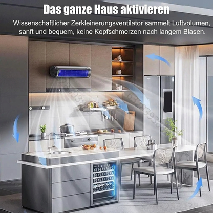 Tragbarer Ventilator – kabellos, leise, 3 Geschwindigkeitsstufen