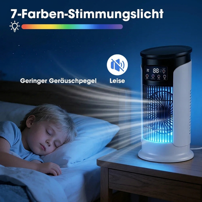 Luftkühler 3-in-1 – mit Wassertank, Ventilator, Luftbefeuchter & LED