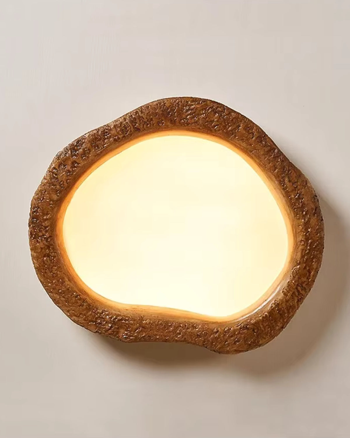 Ovale Deckenleuchte Holzoptik - Natürliches Holzdesign