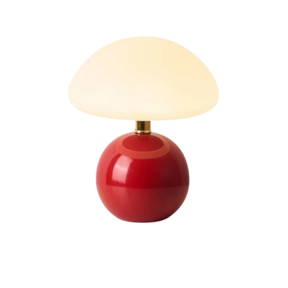 Tischlampe Kugelform Rot - Stilvolle Akzentbeleuchtung