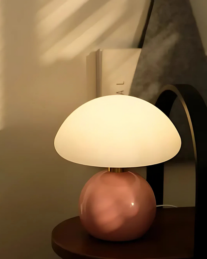 Tischlampe Kugelform Rot - Stilvolle Akzentbeleuchtung