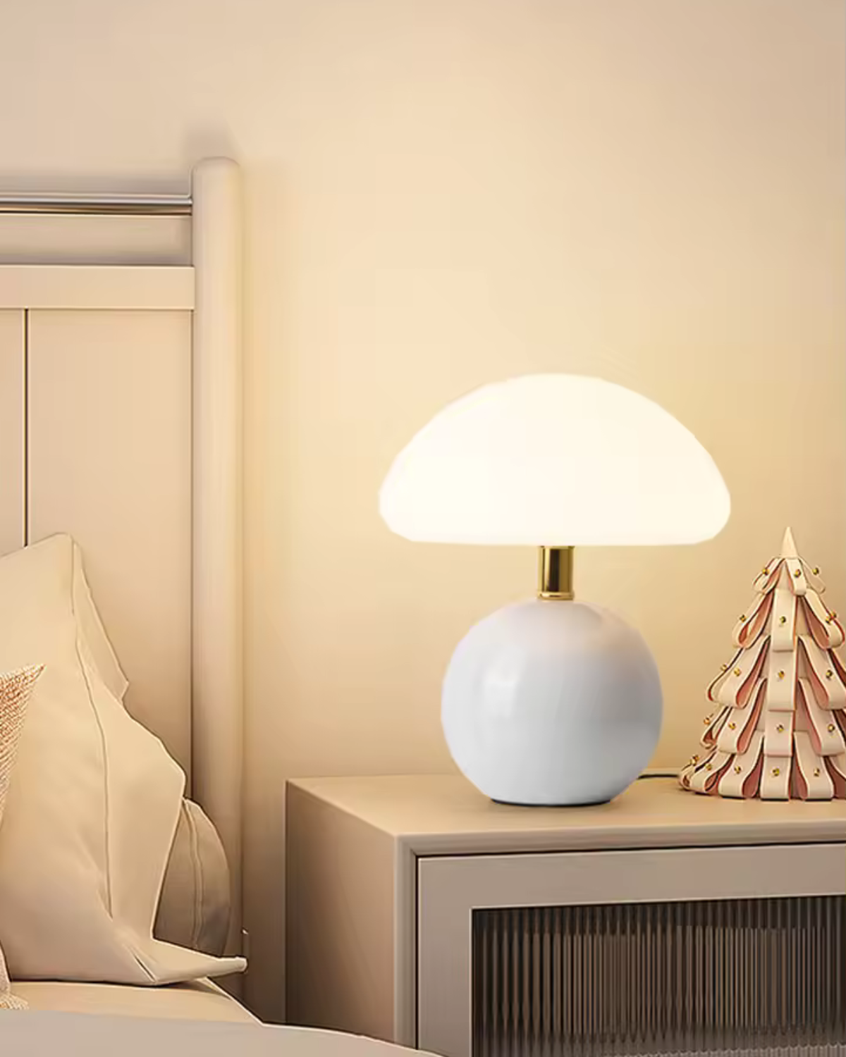 Tischlampe Kugelform Rot - Stilvolle Akzentbeleuchtung