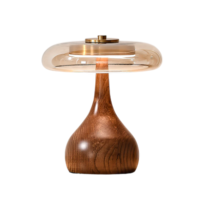 Tischlampe Holzglas - Natürliches Holzdesign