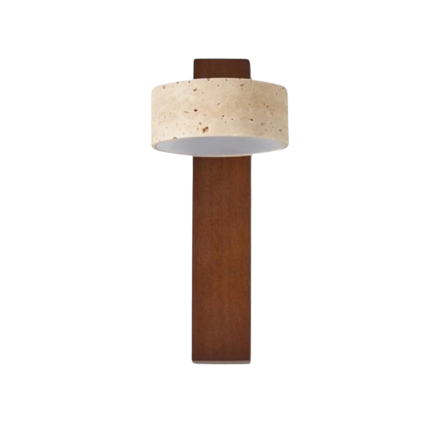 Wandleuchte Steinholzsäule - Natürliches Holzdesign