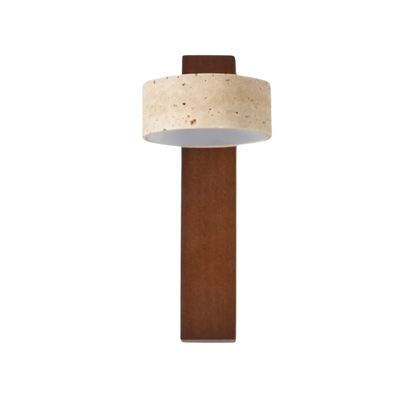 Wandleuchte Steinholzsäule - Natürliches Holzdesign