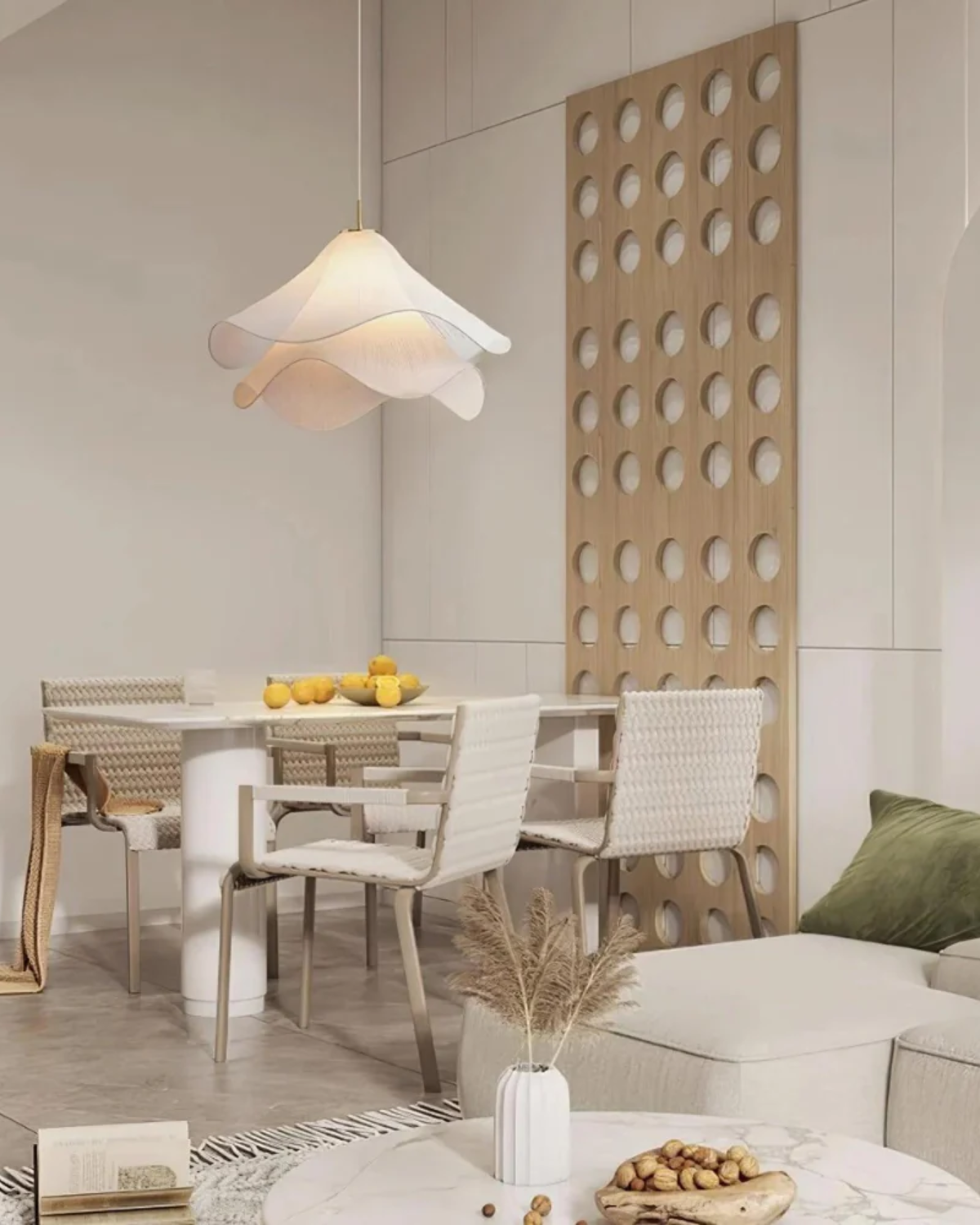 Deckenleuchte Wave Textil – Organische Lichtgestaltung