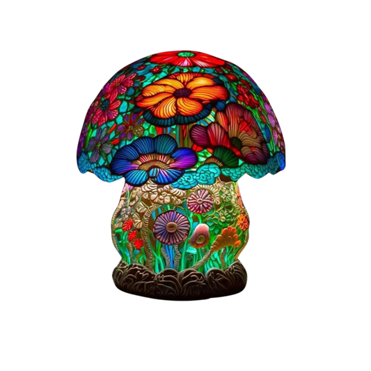 Tischlampe Blumenpilz - Stilvolle Akzentbeleuchtung