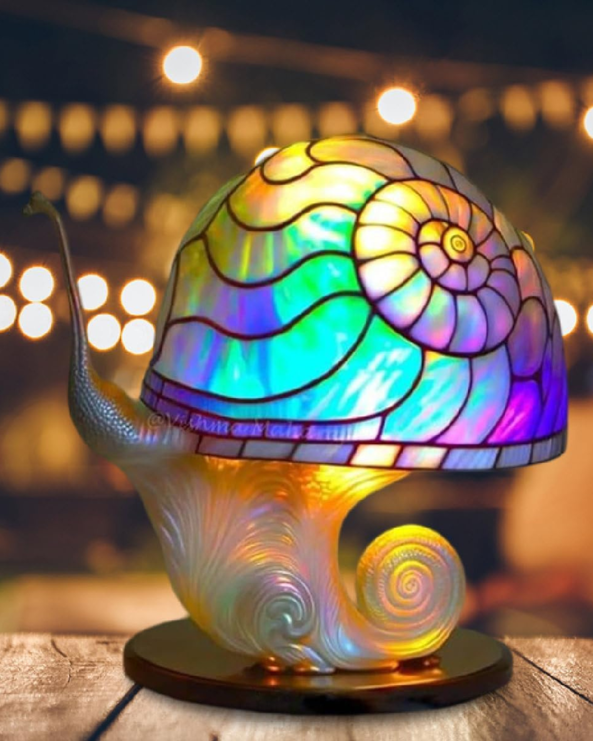 Tischlampe Blumenpilz - Stilvolle Akzentbeleuchtung