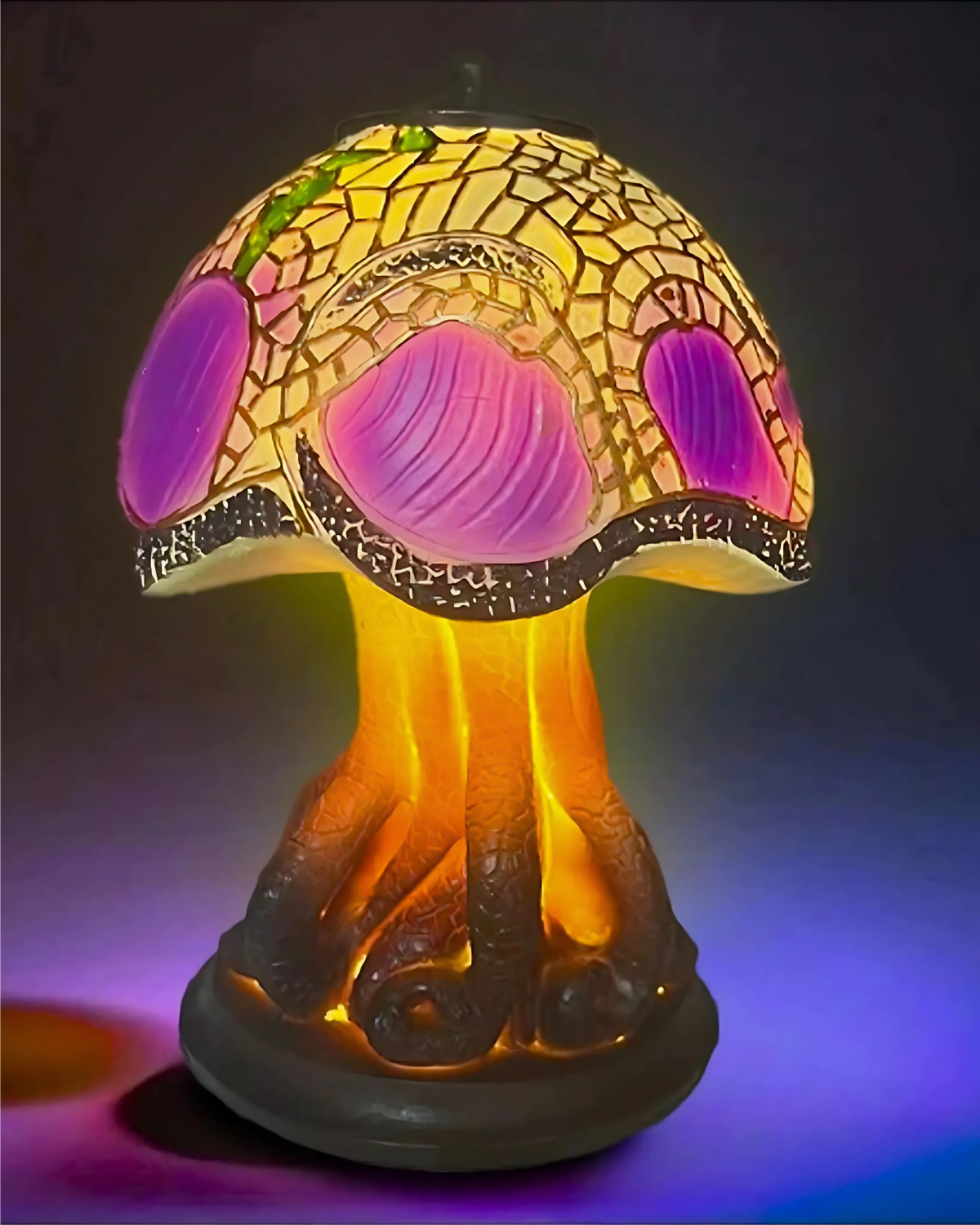 Tischlampe Blumenpilz - Stilvolle Akzentbeleuchtung