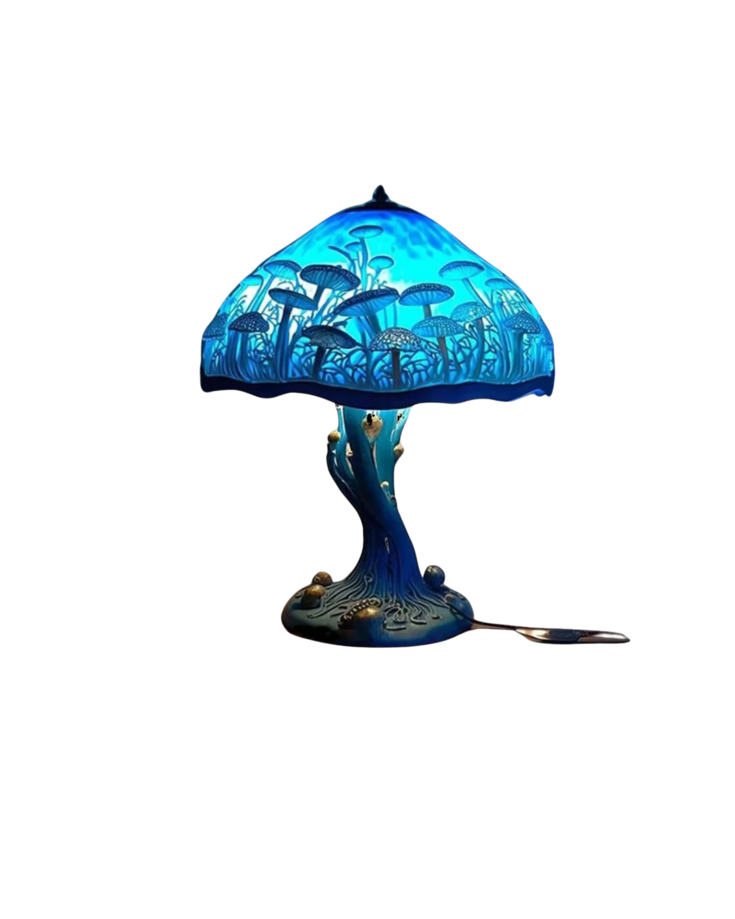 Tischlampe Blumenpilz - Stilvolle Akzentbeleuchtung