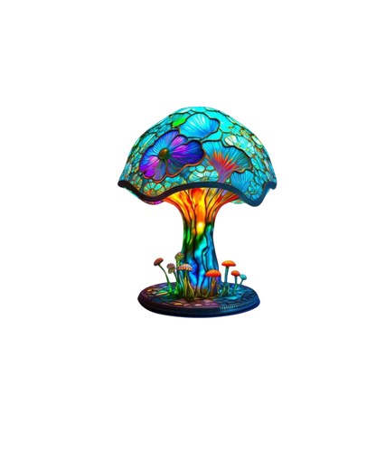 Tischlampe Blumenpilz - Stilvolle Akzentbeleuchtung