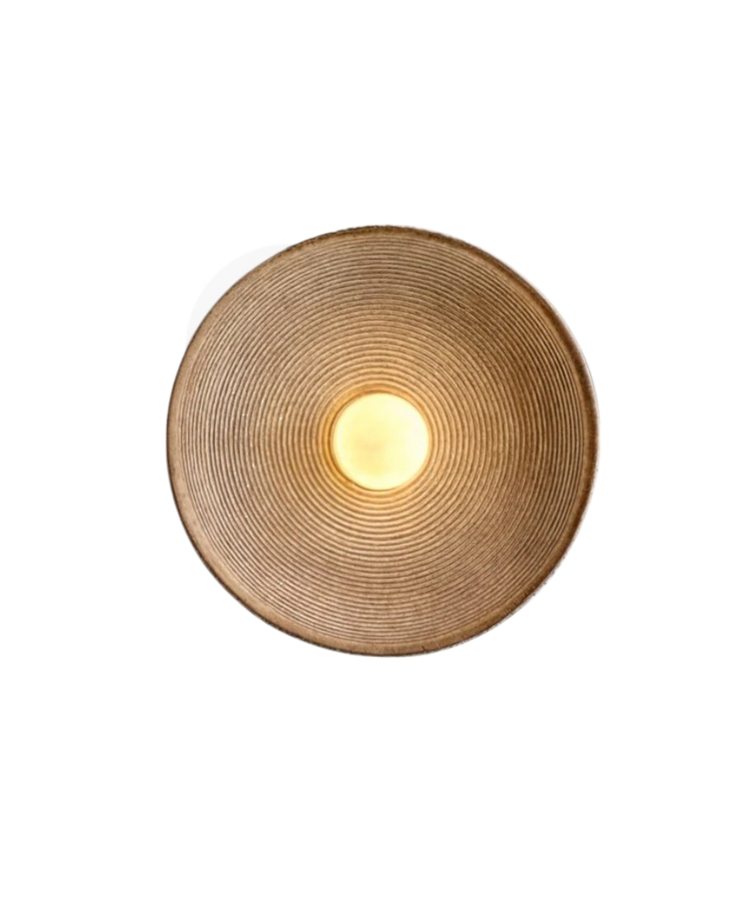 Wandleuchte Rillenschale Naturstein - Elegantes Licht