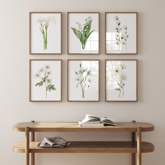 <strong>Botanische Wandkunst Set – Elegante Aquarellblumen für Ihr Zuhause</strong> 0