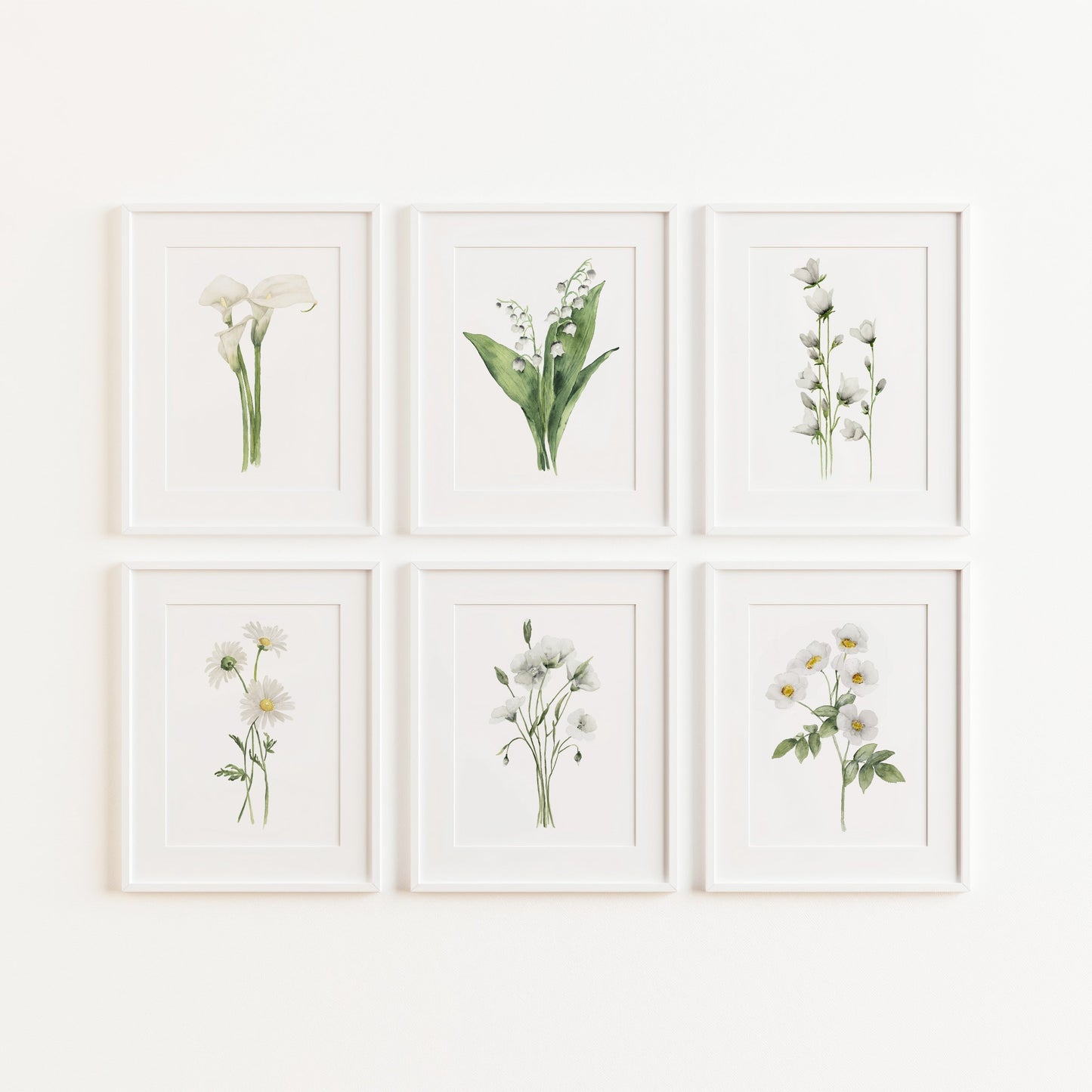 <strong>Botanische Wandkunst Set – Elegante Aquarellblumen für Ihr Zuhause</strong> 6