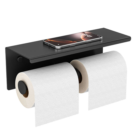 <strong>Doppelter Toilettenpapierhalter Edelstahl</strong> – Praktische Ablage für Ihr Badezimmer 1